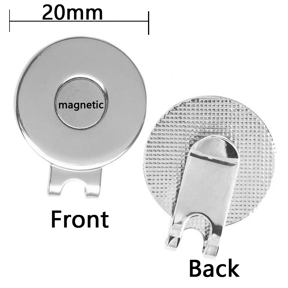 Magnetic Alloy Golf Marker with Hat Clip for Golf