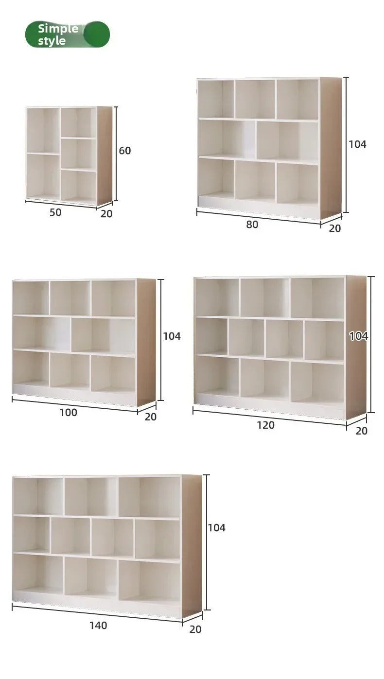 Multi-Grid Storage Cabinet with Multi-Layer Shelves for Home