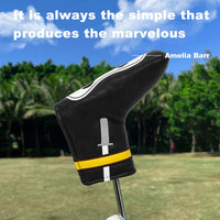 Leather Golf Club Headcover Set for Driver, Fairway, and Hybrid