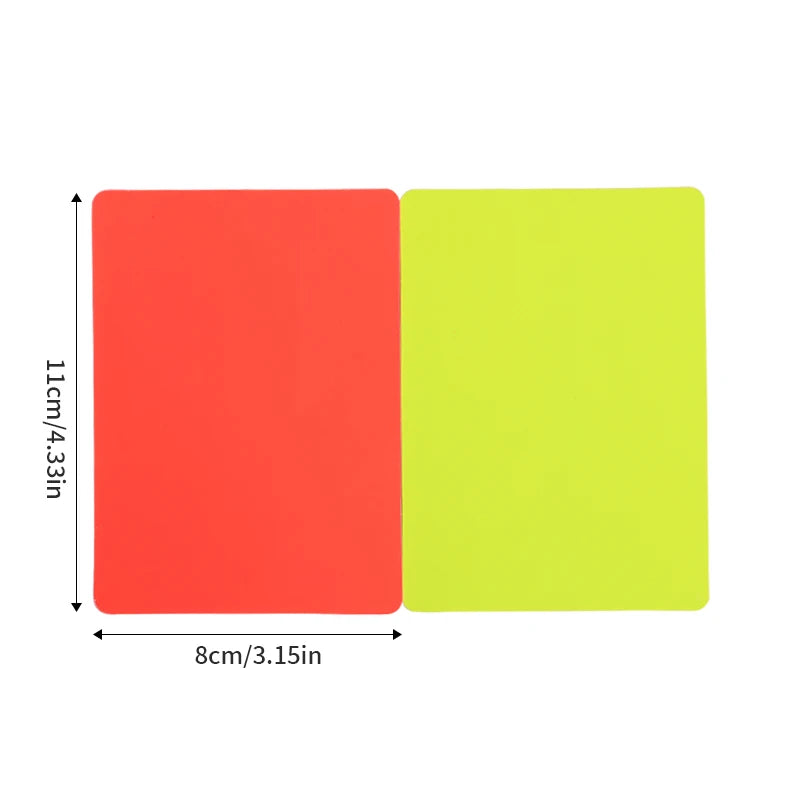 2PCS 4PCS 6PCS Soccer Referee Red Yellow Cards Football Match RefereeReferee Tool Warning and Ejection Cards - Buy online at  Vibe In Cart.
