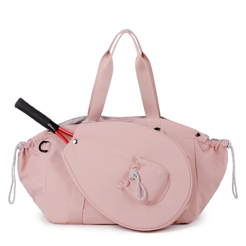 Large Capacity Nylon Shoulder Bag for Tennis, Badminton and Outdoor Activities