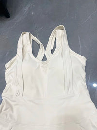 Tennis Dress Female Sleeveless Sport Suits Training Running Fitness Short Skorts Golf Badminton Tracksuits Padded Yoga Skirts - Buy online at  Vibe In Cart.