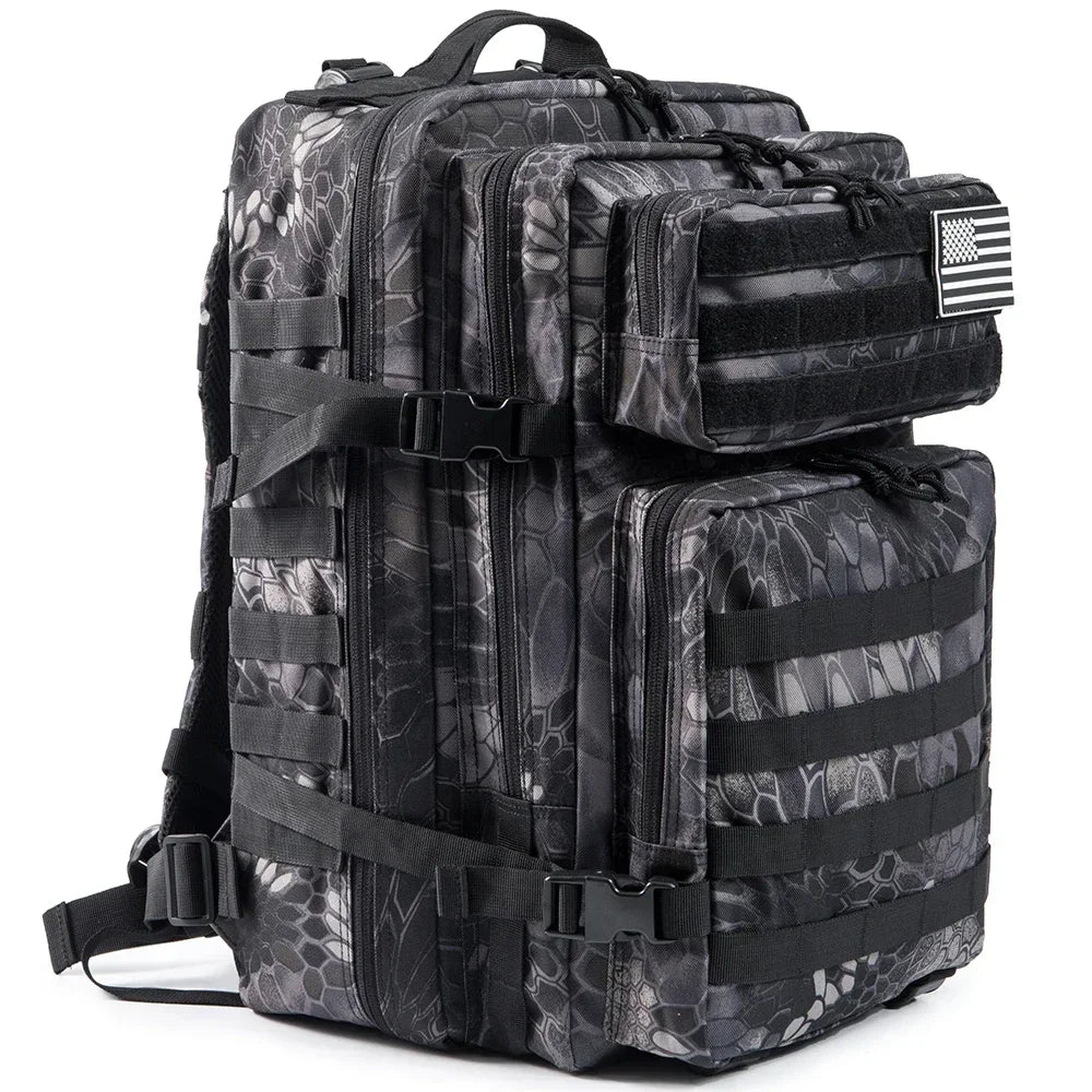 Outdoor Tactical Backpack for Men 45L Polyester with Molle