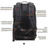 45L Man Tactical Backpacks Traveling Bags Outdoor 3P School Pack EDC Molle Pack For Trekking Hunting Bag camping equipment - Buy online at  Vibe In Cart.