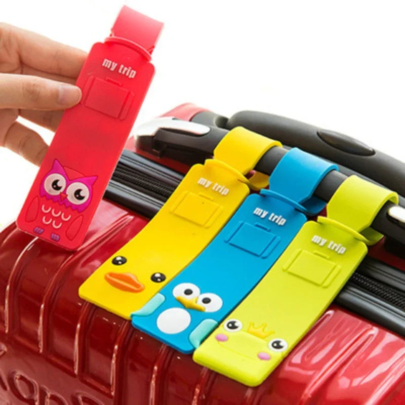 Animal Print PU Material Luggage Tag for Suitcases 23.5cm x 4cm