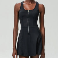 Women's One-Piece Tennis Dress Solid Color Breathable Quick Dry