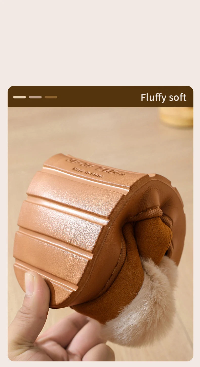 Comwarm Women's Snow Boots For Outdoor Classic Non-Slips Winter Warm Snow Boots Fashion Cozy Plush Women Boots Fuzzy Home Boots - Buy online at  Vibe In Cart.