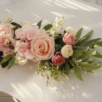 65cm Wedding Arch Flowers White Rose Decorative Floral Swag for Lintel Artificia Centerpieces for Door Window Home Decoration - Buy online at  Vibe In Cart.