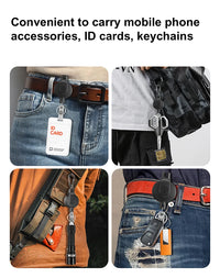 Retractable Key‌ Chain for man Reel‌ Badge Holders Retractabl Carabiner Quick Release Spring Clip outdoor camping equipment - Buy online at  Vibe In Cart.