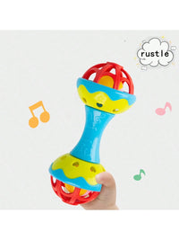 Double-Headed Plastic Baby Rattle Toy, Random Color, 19x8x7.5cm