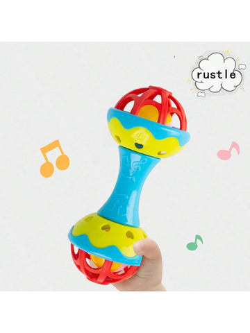 Double-Headed Plastic Baby Rattle Toy, Random Color, 19x8x7.5cm