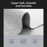 Large Non-Slip Wool Felt Mouse Pad for Office Desk