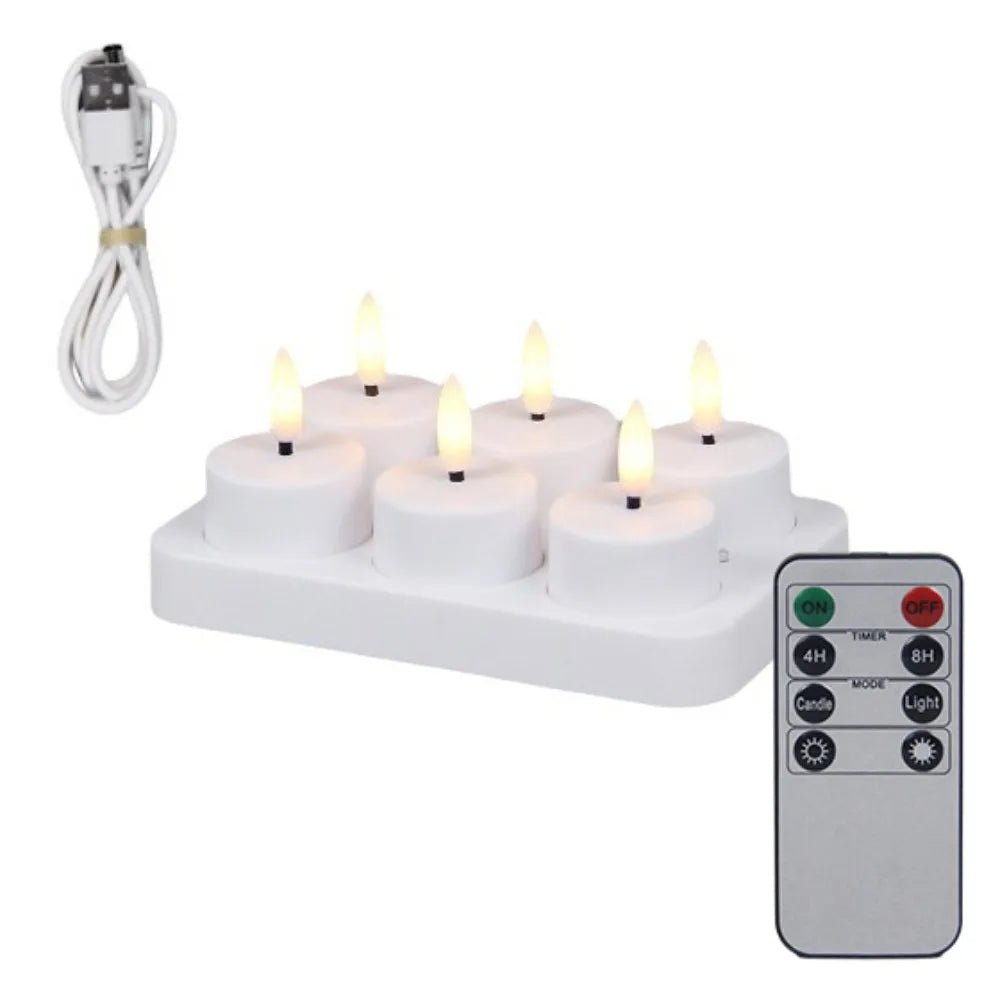 4-12Pcs LED Flameless Candle Light Battery Operated LED Creative Candles Tea Lights Halloween Christmas Party Decor Candle Light - Buy online at  Vibe In Cart.