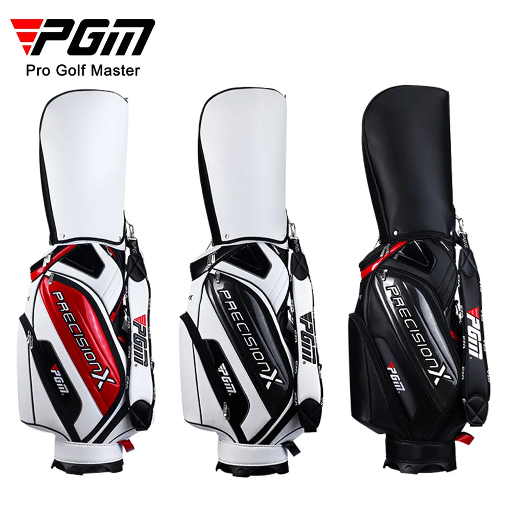 Men's PU Waterproof Golf Bag for 14 Clubs Large Capacity