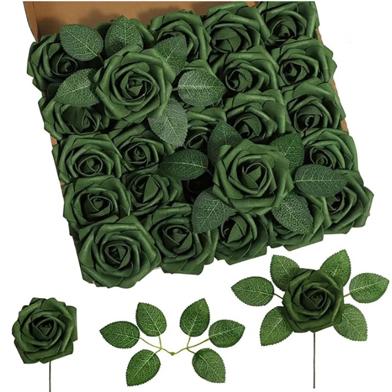 10~100pcs Rose Artificial Flowers Foam Fake Roses Wedding Bouquets Centerpieces Mothers Day Valentines Gifts Party Decoration - Buy online at  Vibe In Cart.