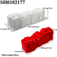 Food Grade Kitchen Bakeware Christmas Long Strip Mousse Cake Moulds Silicone Cake Molds French Mousse Mould Party Pastry Tray - Buy online at  Vibe In Cart.