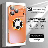 Matte Metallic Protective Phone Case with Magnetic and Camera Protection