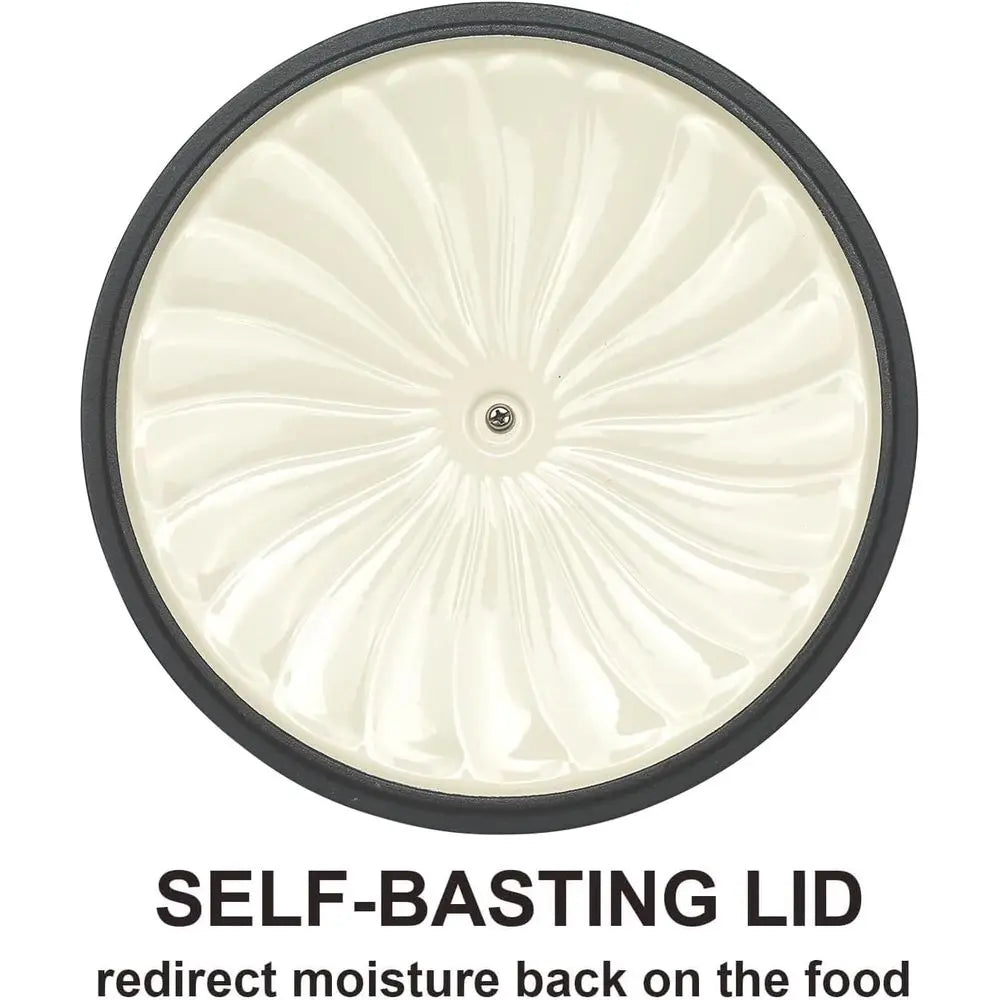 Enameled Cast Iron Dutch Oven, 3.8 Quart with Handles, Blue-Green Cookware, Braisier Pan with Lid - Buy online at  Vibe In Cart.