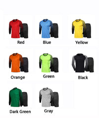 kids Soccer Goalkeeper Jersey Set Child Boy Football Goalkeeper Clothing Long Sleeve Sponge Protector Football Uniforms - Buy online at  Vibe In Cart.