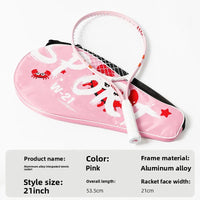 Tennis Racket Male Aluminum Alloy Integrated Training Female High Value Racket Adult Tennis Racket Set - Buy online at  Vibe In Cart.