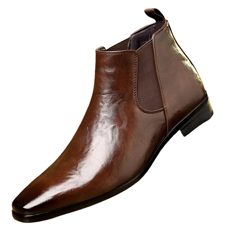 Winter Handmade High-quality Free Shipping Men's Warm High Top Pointed Waterproof Men's Shoes Short Boots Casual Versatile Trend - Buy online at  Vibe In Cart.