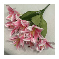 Simulated Bouquet Lily Lilies Home Outdoor Pastoral Display Decorative Fake Flowers Wedding Arch Flower Arrangement Silk Flower - Buy online at  Vibe In Cart.