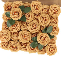 Artificial Foam Rose Flowers Bouquet Set, 10-100 Pieces