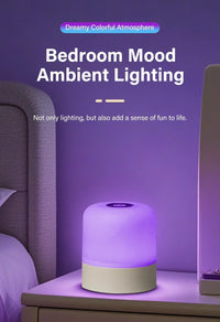 Rechargeable Led Night Light with Remote Control Touch Switch Table Lamp for Reading Bedroom White RGB Color Dimmable Portable - Buy online at  Vibe In Cart.