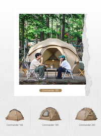 MOBI GARDEN Camping Tent Commander Dome Tent Shelter Waterproof Windproof Ultra-light 70D Nylon 160/185/245CM - Buy online at  Vibe In Cart.