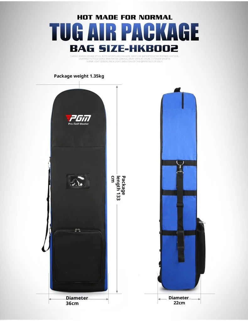 Foldable Polyester Golf Bag with Pulley and Single Layer