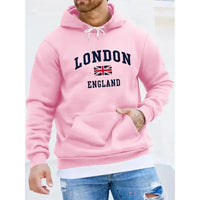 Men's autumn and winter casual and fashionable loose hooded sweatshirt, printed long-sleeved warm pullover - Buy online at  Vibe In Cart.