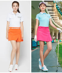 TTYGJ Golf Tennis Skirt for Women Pleated Golf Skirt Ladies High Waist Korean Athletic Skort A-lind Pantskirts with Inner Shorts