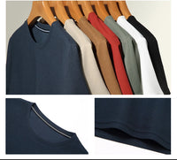 Short sleeved Polo shirShort sleeved Waffle Solid Polot fashion splicing men's round neck top cotton daily short sleeved T-shirt - Buy online at  Vibe In Cart.