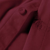 Men's Short Sleeved Solid Color Polyester Casual Shirt