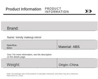 Eyelash Extension Handheld Makeup Mirror Square Makeup Vanity Mirror with Handle Hand Mirror SPA Salon Compact Mirrors - Buy online at  Vibe In Cart.