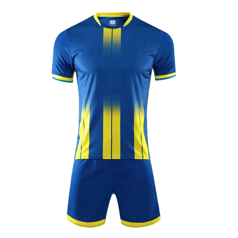 Unisex Polyester Spandex Soccer Jersey And Shorts Set