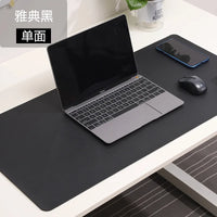 Large White Gaming Mousepad Waterproof Non-Slip PU Leather