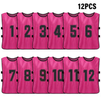 Numbered Soccer Pinnies for Adults and Youth, 6 or 2 Pack