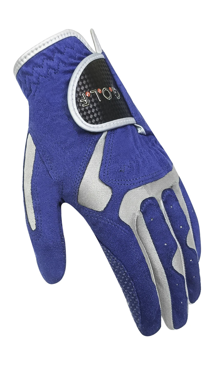GVOVLVF Men's Golf Glove One Pc Pair 2 Color Options Improved Grip System Cool Comfortable Blue White color left right hand NEW - Buy online at  Vibe In Cart.