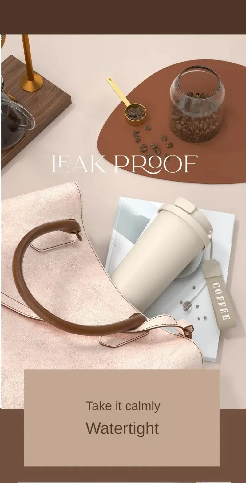 Large Capacity Ceramic Vacuum Flasks Reusable Double Wall Thermoses Stainless Steel Coffee Mug Insulated Cup Home Drinkware - Buy online at  Vibe In Cart.