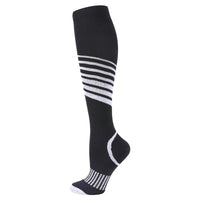 Knee-High Compression Socks for Men and Women, 20-30 mmHg, Black