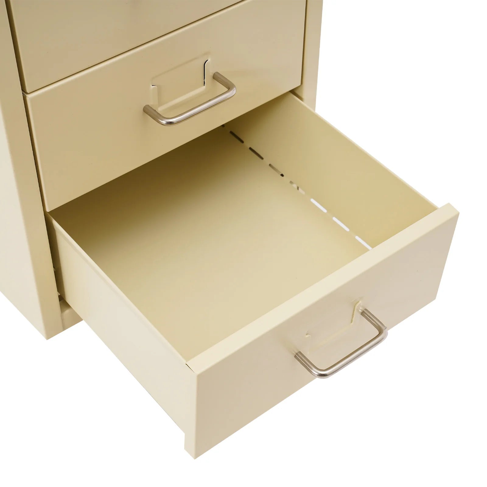 Lockable Rolling Metal File Cabinet| 6-Drawer Home Office Document Storage Container with Wheels| Off-white/Green/Yellow - Buy online at  Vibe In Cart.