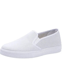 Women Fashion Plus Size Anti Skid Black Canvas Shoes Student School Spring & Summer White Slip on Shoes Zapatos De Mujer A141 - Buy online at  Vibe In Cart.