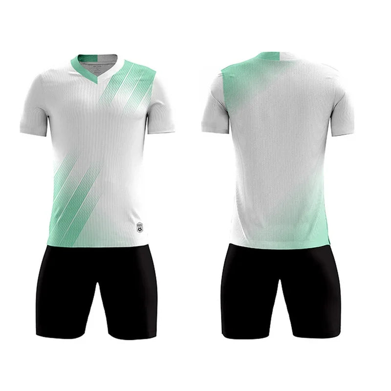 Unisex Soccer Uniform Jersey and Shorts Set for Futsal Training