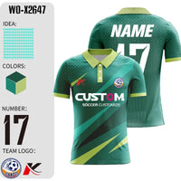 Unisex Short Sleeve Polyester Soccer Jersey With Sublimated Print, Sizes 2-5XL