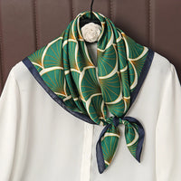 Square Satin Silk Scarf for Women, Casual All Seasons