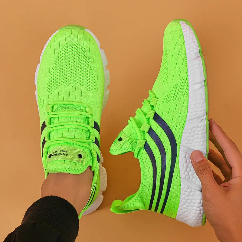 Comfortable Men's Running Shoes Summer Mesh Breathable Lightweight Outdoor Tennis Shoes Fashionable Versatile Balanced Sneakers - Buy online at  Vibe In Cart.