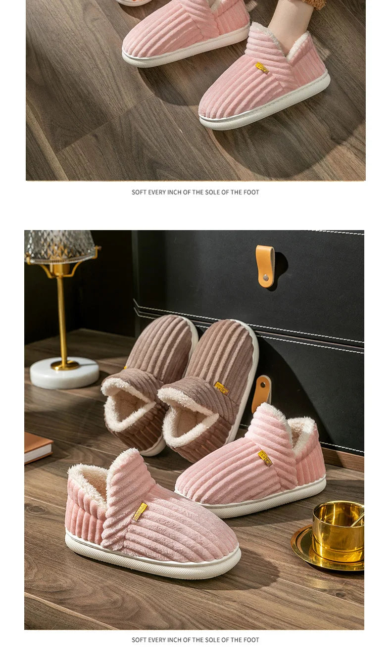 Shevalues Winter Men Slippers Short Plush Men Cotton Boots Indoor Fluffy House Fur Slippers Men Casual Soft Fur Furry Men Shoes - Buy online at  Vibe In Cart.