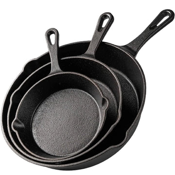 Cast Iron Frying Pan  Non-Stick Skillet for Cooking, Omelette & Pancake Pan, Induction-Compatible Kitchen Cookware - Buy online at  Vibe In Cart.