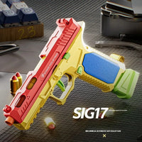 Continuous Firing Building Block Toy Gun Shell Throwing  Airsoft Blowback Empty Hanging Pistol Outdoor CS Weapon for Boys Adult - Buy online at  Vibe In Cart.